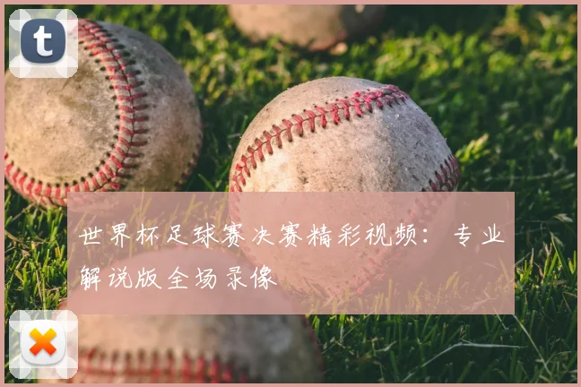 世界杯足球赛决赛精彩视频:专业解说版全场录像