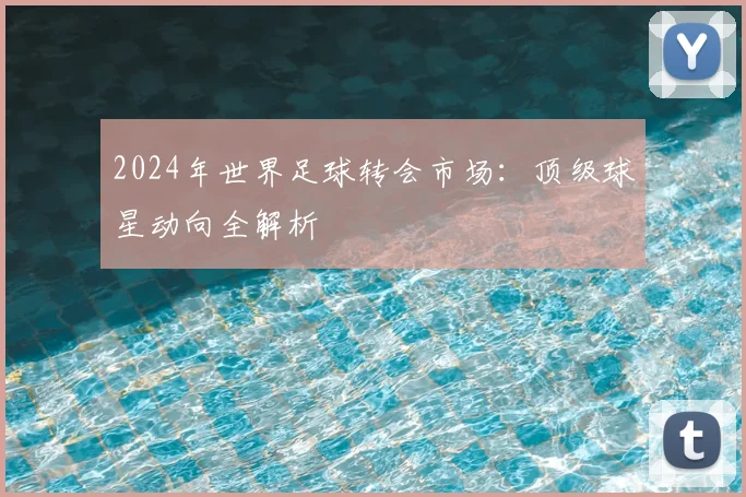 2024年世界足球转会市场：顶级球星动向全解析